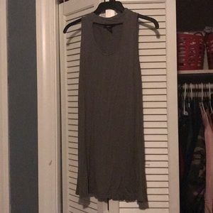 Olive Green, Halter Dress